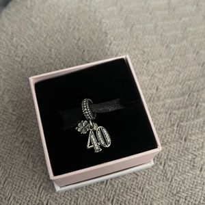 40th Birthday Pandora Charm